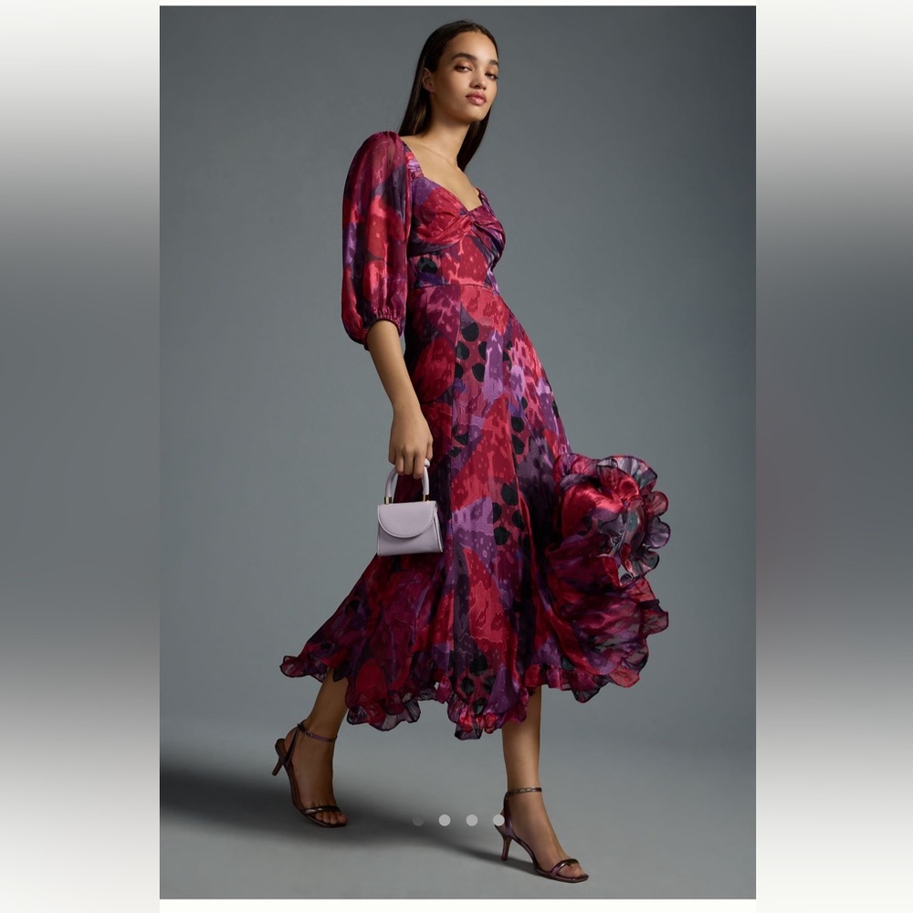 Floral midi Anthropologie Dress